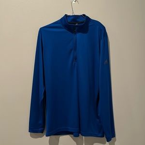Adidas Men’s Blue Quarter Zip Pullover XL